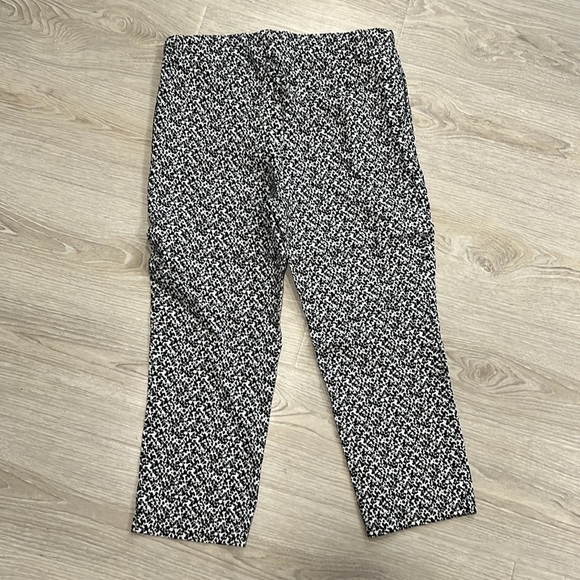Women’s Spring Black and White Patterned Hilary Radley Pants - Picture 3 of 4